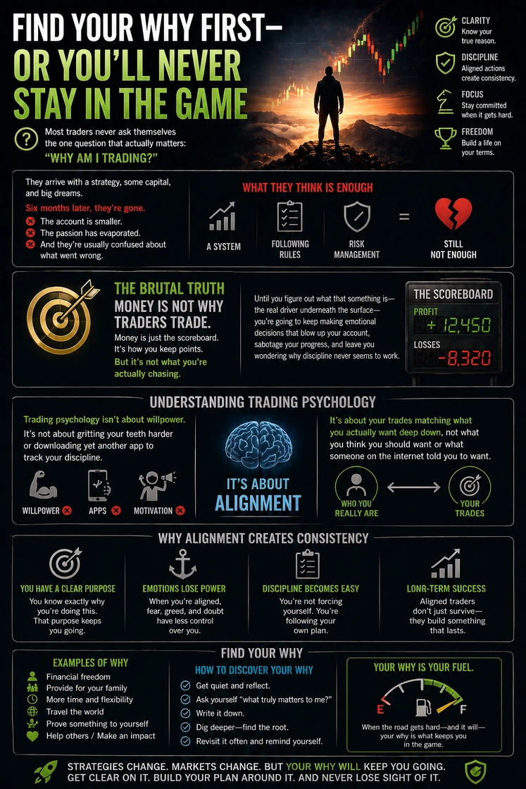 Original illustration for Find Your Why — Or You Won't Last in Trading
