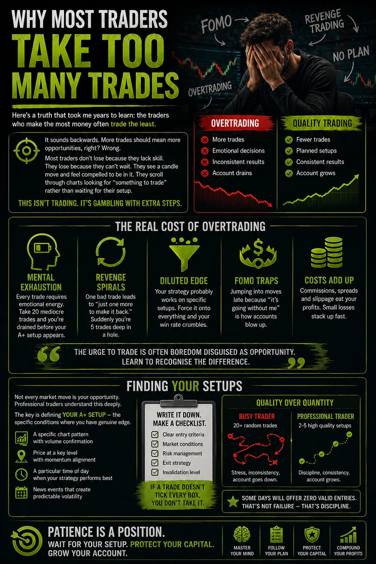 Original illustration for Why Most Traders Take Too Many Trades